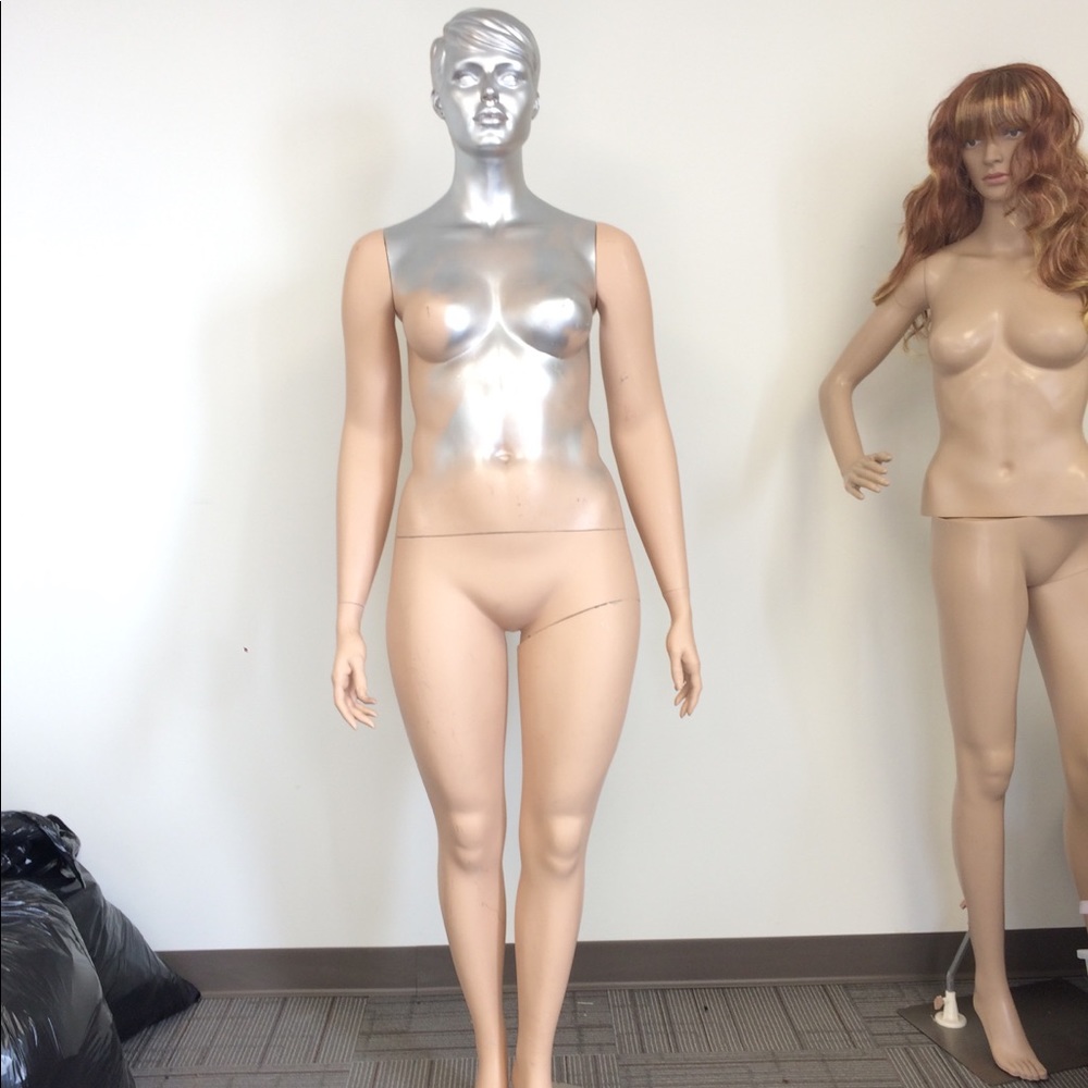 Plus size 14 women mannequin used for photo shoot